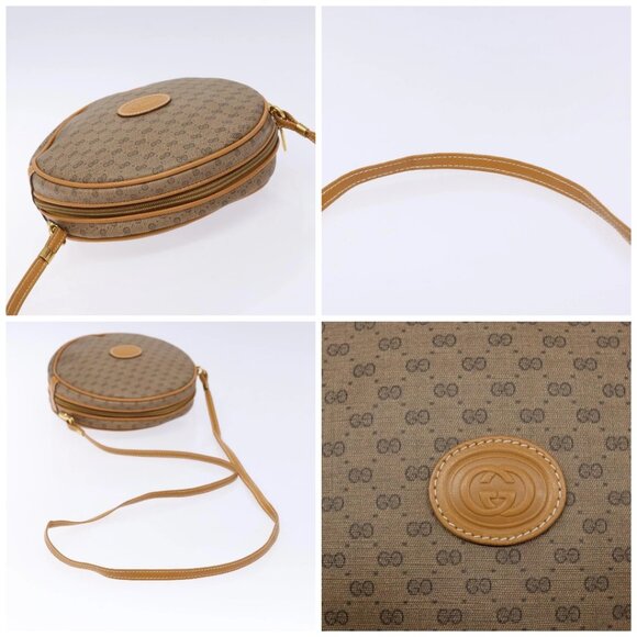 GUCCI Micro GG Supreme Shoulder Bag PVC Beige Gold 007 115 5575 Auth ki5921 - Picture 16 of 16
